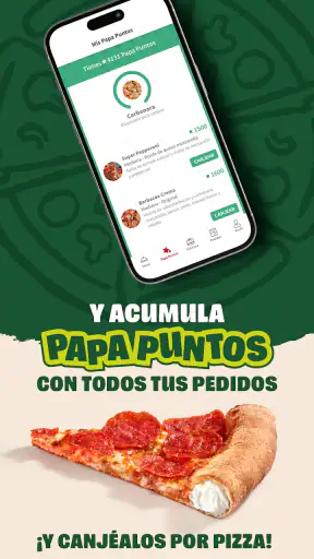 Papa Johns Pizzas España screenshot