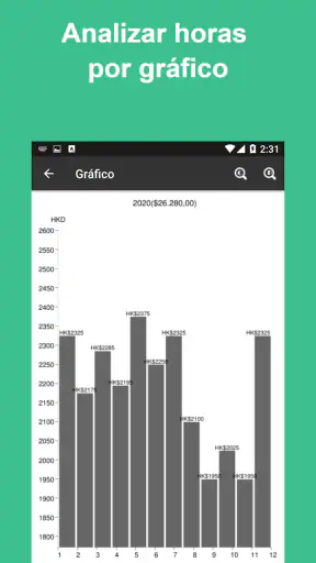 Parte de horas - Horas trabajo screenshot
