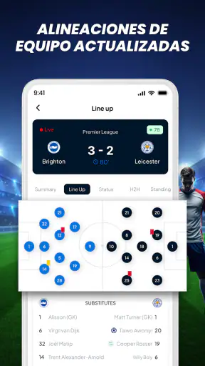Partidos de fútbol en directo screenshot