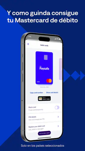 PaysafeCard-sistema de prepago screenshot