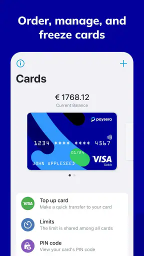 Paysera Super App screenshot