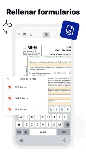 pdfFiller: modificar PDF screenshot