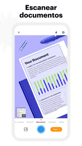 pdfFiller: modificar PDF screenshot