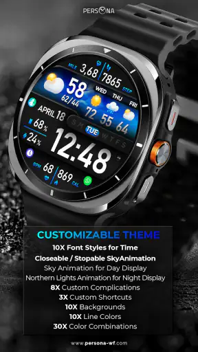 PER008 Weather Watch Face Soho screenshot