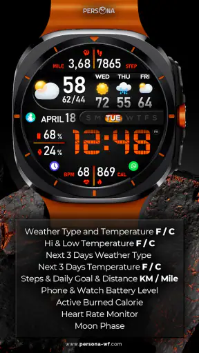 PER008 Weather Watch Face Soho screenshot
