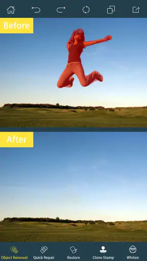 Photo Retouch-Borrar Objetos screenshot