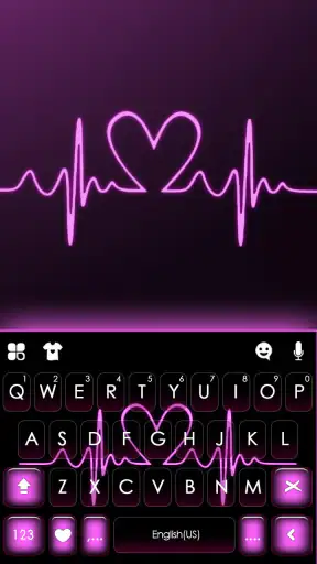 Pink RGB Heart Teclado screenshot