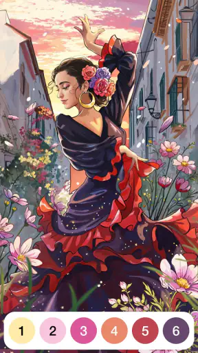 Pintar Por Números Colorear screenshot