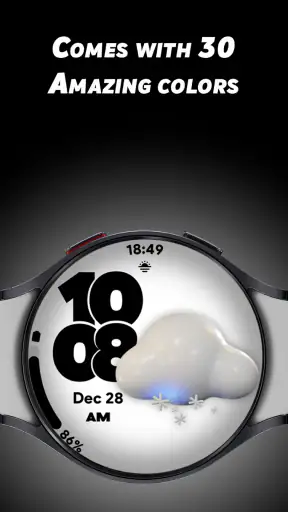Pixel Weather 2 - Watch face screenshot