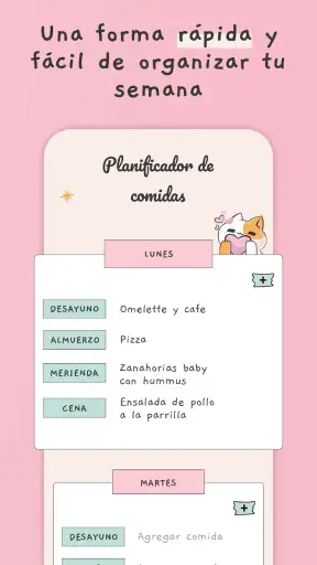 Planificador de menu semanal screenshot
