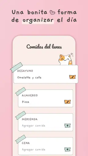 Planificador de menu semanal screenshot