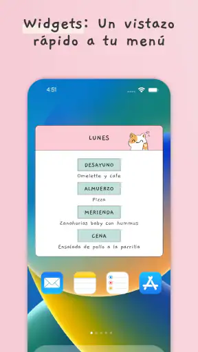 Planificador de menu semanal screenshot