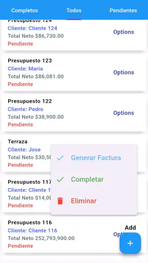 PLANTILLA PRESUPUESTO CLIENTES screenshot