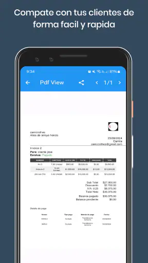 PLANTILLA PRESUPUESTO CLIENTES screenshot