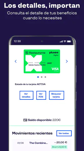 Pluxee España screenshot