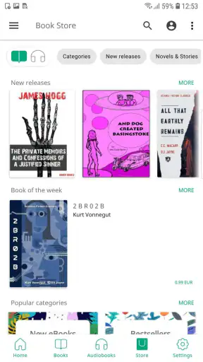 PocketBook libro screenshot