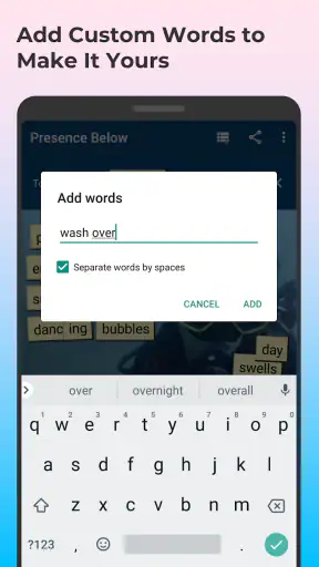 Poetry Magnets: Poems & Lyrics screenshot