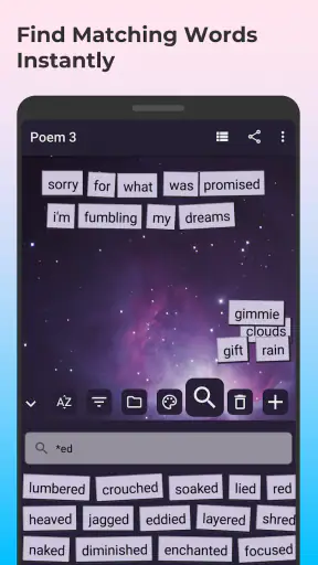 Poetry Magnets: Poems & Lyrics screenshot