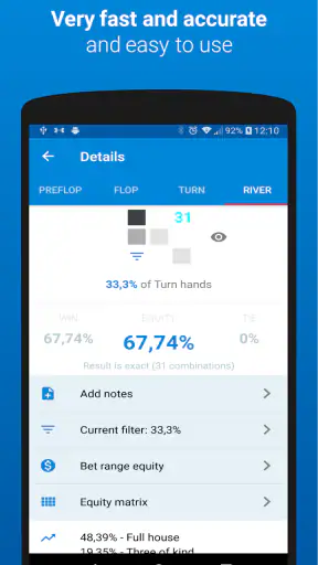 Poker calculator Holdem Lab screenshot