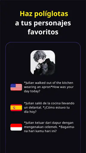 PolyBuzz: Chatea con Amigos IA screenshot