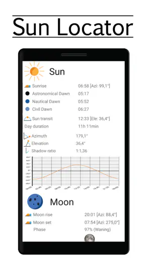 Posición de sol y luna screenshot