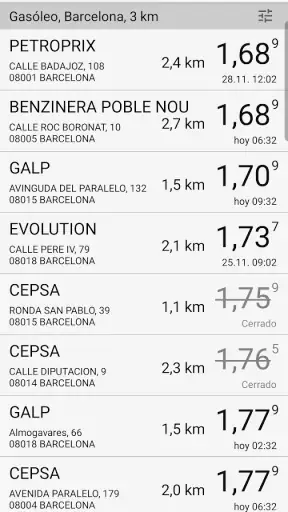 Precio de Gasolina al Instante screenshot