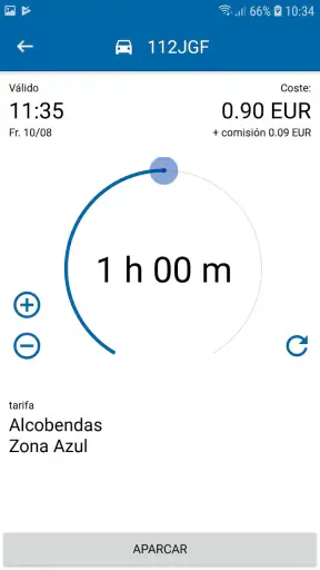PRESTOPARKING app zona azul screenshot