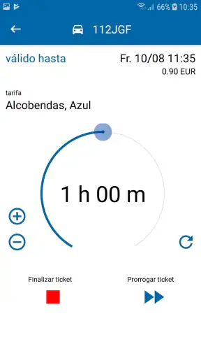 PRESTOPARKING app zona azul screenshot