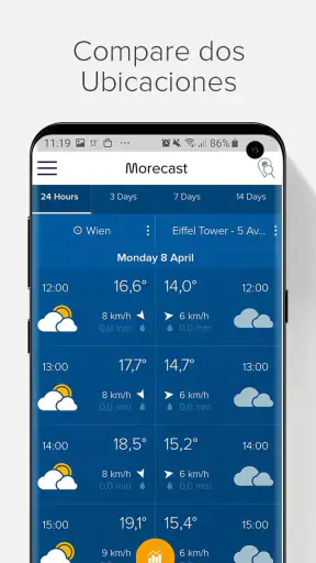 Previsión del tiempo: Morecast screenshot