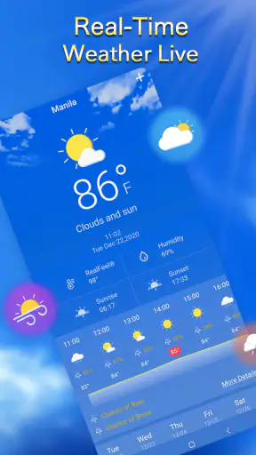 Previsión meteorológica local screenshot