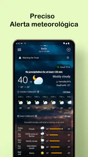 Pronóstico del tiempo local screenshot