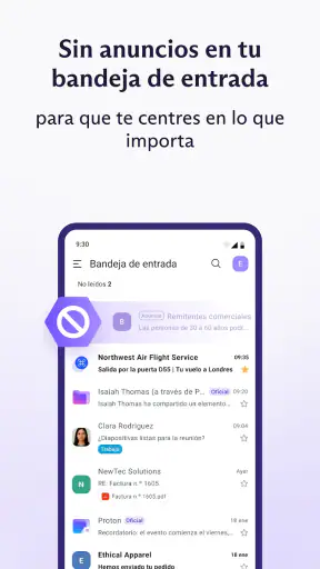 Proton Mail: Correo cifrado screenshot