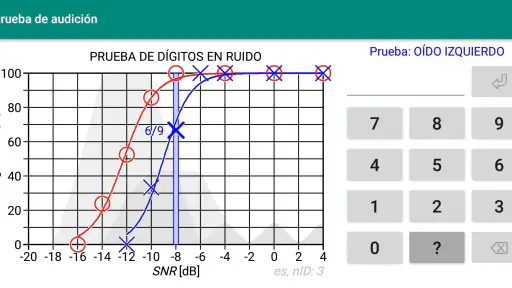 Prueba de audición screenshot
