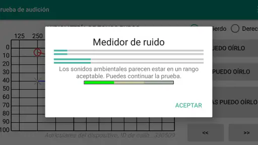 Prueba de audición screenshot
