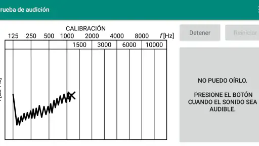Prueba de audición screenshot