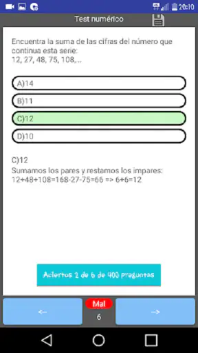 Psicotécnicos Tropa 2024 screenshot