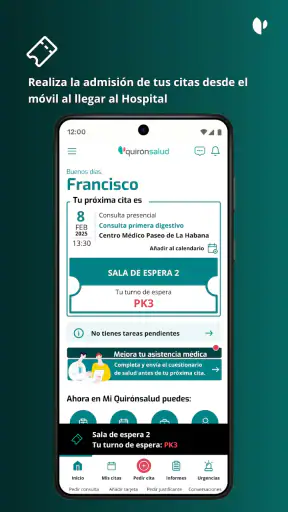 Quirónsalud screenshot
