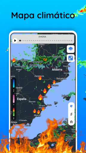 Radar meteorológico en vivo screenshot