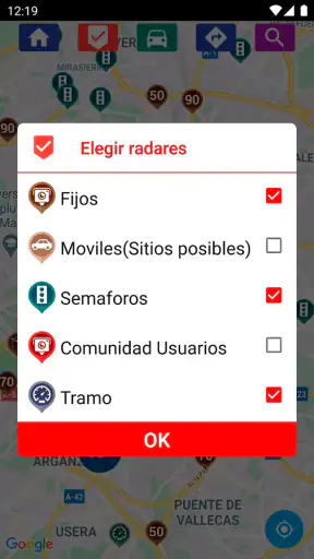 Radares Fijos y Móviles screenshot
