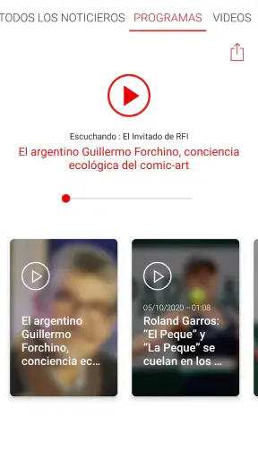 Radio France Internationale screenshot