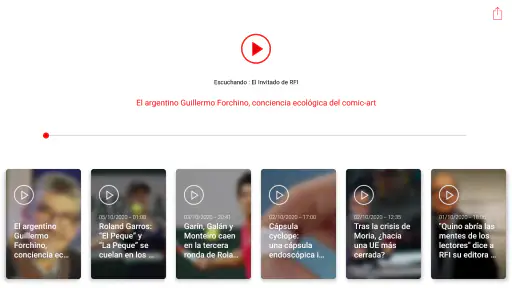 Radio France Internationale screenshot