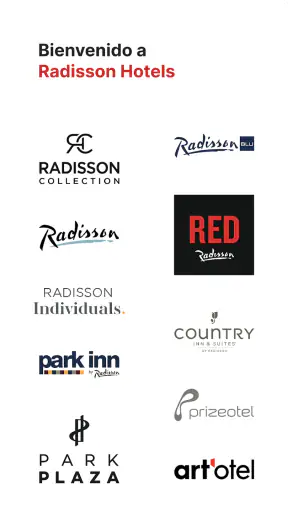 Radisson Hotels Reservas screenshot