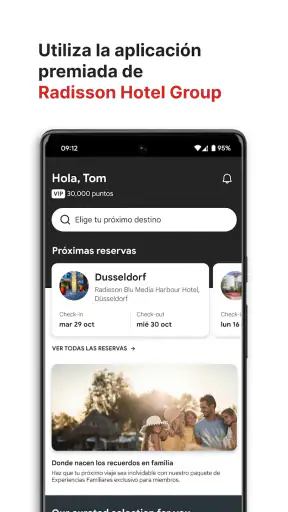 Radisson Hotels Reservas screenshot