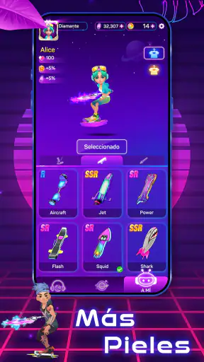 Rainbow Surfer: Dúo de Colores screenshot