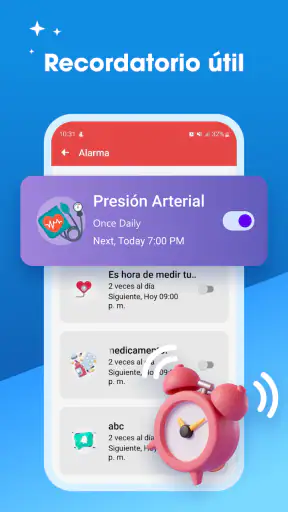 Rastreador de presión arterial screenshot