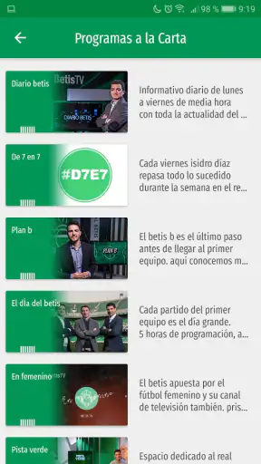 Real Betis Balompié screenshot