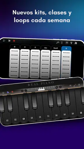 Real Piano teclado electrónico screenshot
