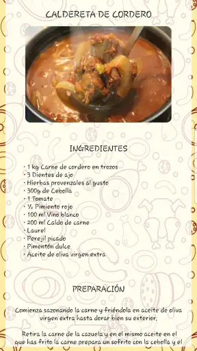 Recetas de Cocina Española screenshot