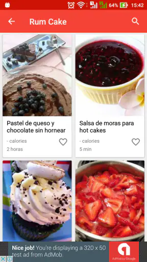 Recetas de pasteles screenshot