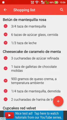 Recetas de pasteles screenshot